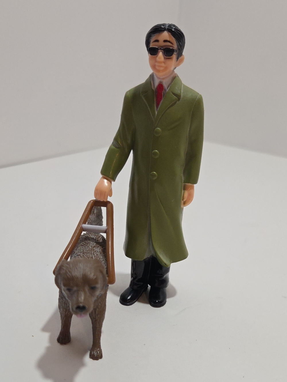 Guide Dog and man Figurines